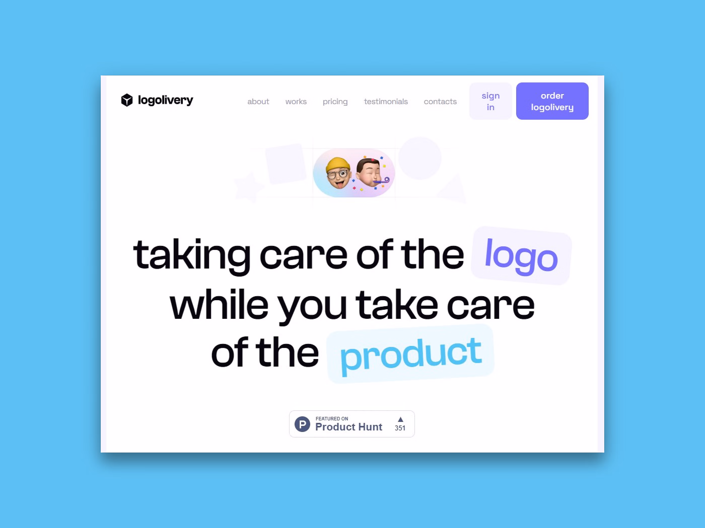 Brand logo for external website's link